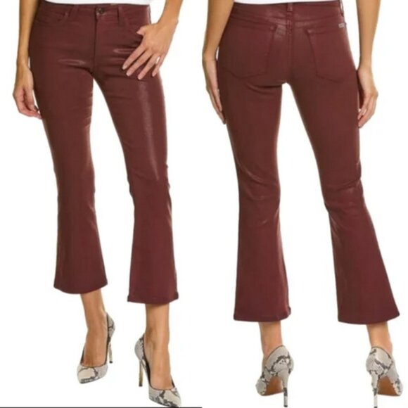 JOE'S Mid Rise Coated Bootcut Jeans Size 29 Marsala - Picture 1 of 13
